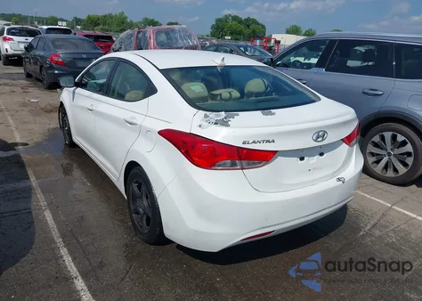 2013 Hyundai Elantra Gls из США, поврежденный, VIN 5NPDH4AE6DH230338